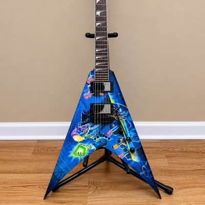 Dean Dave Mustaine VMNT Graphic Flying V Electric Guitar – Rare Discontinued Model image 1