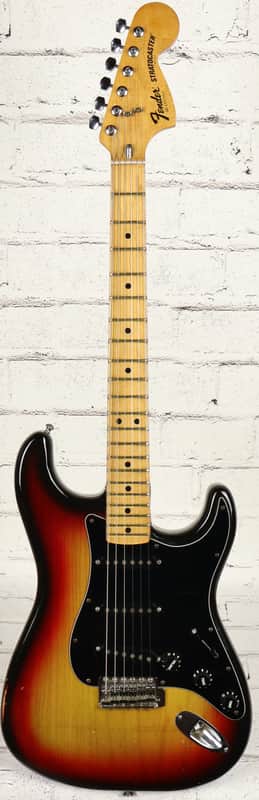1977 Fender Stratocaster Sunburst Electric Guitar w/ Original Case image 1