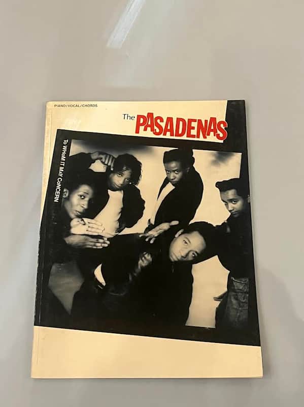 CPP The Pasadenas To Whom It May Concern Piano, Vocal & Guitar Sheet Music Book