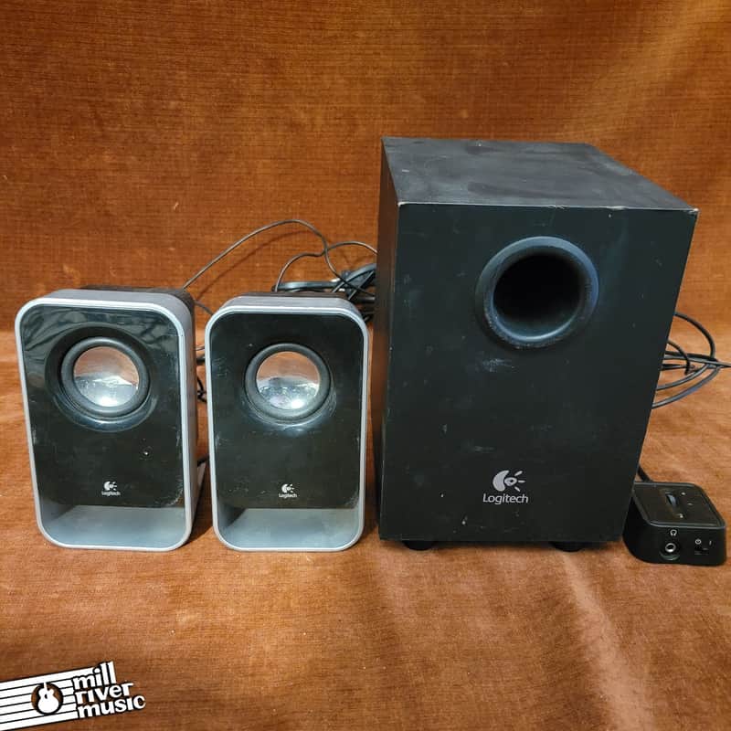 Logitech LS21 Stereo Speaker System Used image 1