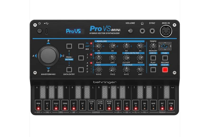 Behringer PRO VS MINI Portable 4-Voice Hybrid Synthesizer NEW - BLACK image 1