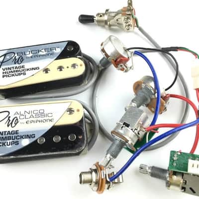 Epiphone ProBuckers Alnico Humbucker Pickups with Wiring Harness Kit image 1