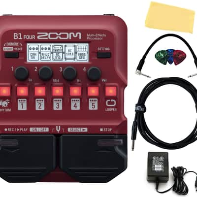 Zoom B1 FOUR Bass Multi-Effects Processor w/ Power Adapter image 1