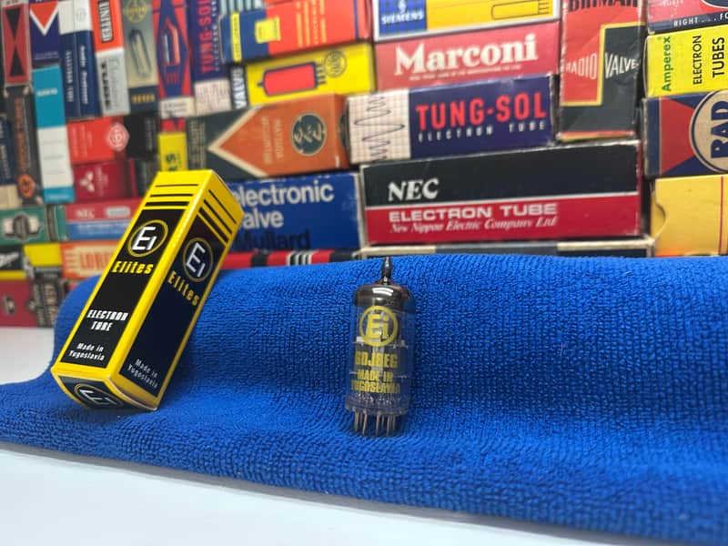 1x Vintage EiYugo SpecialGoldPin 6DJ8 ECC88 /OEBox /Grail Audiophile Warm Tone Musical Tube /Telefunken Tooling (4 classic collectibles in stock!) image 1