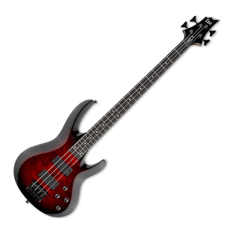 ESP LTD B-204DX Bass in Red Burst B-Stock image 1