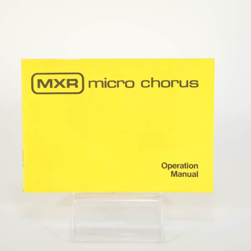 MXR Micro Chorus Manual (Vintage, Manual Only, for Collectors) image 1