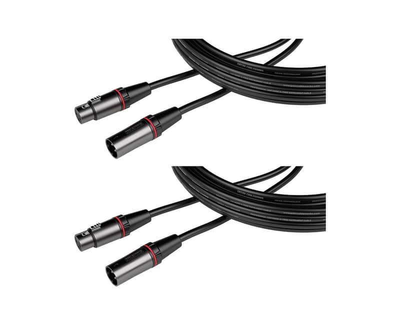 Gator Cableworks Headliner Series 20' XLR Microphone Cable x2 image 1
