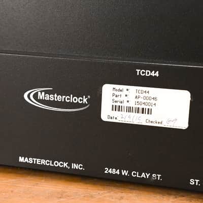 Masterclock TCD44 Time Code Display Studio Clock (NO POWER SUPPLY) CG01UXH image 7