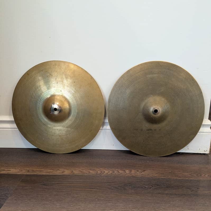 Sabian AA 14" Regular Hats 1980s image 1