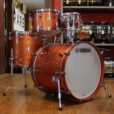 Yamaha Absolute Hybrid Maple 4-piece Shell Pack 22/16/12/10 - Orange Sparkle image 1