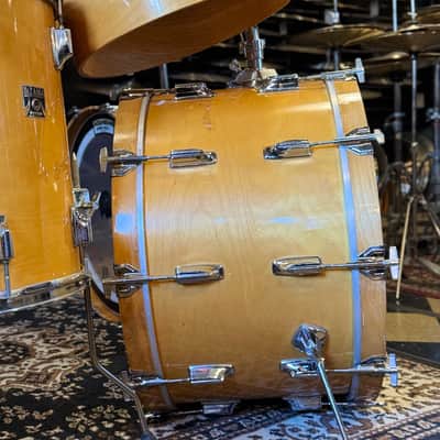 VINTAGE 1980's Tama Superstar Double Bass Drum Set in Natural Gloss - 14x24, 14x24, 8x12, 9x13, 10x14, 12x15, 16x16, 16x18 image 16