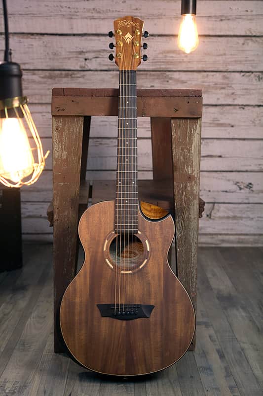 Washburn Comfort G-Mini 55 Koa Natural w/ Gig Bag image 1