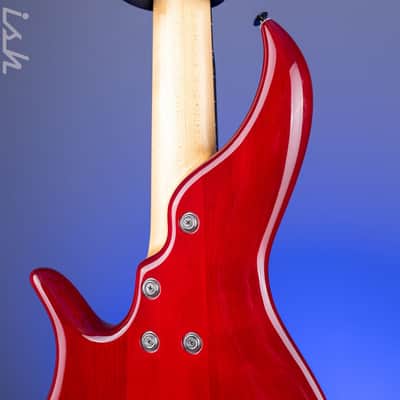 2004 F Bass BNF5 Fretless Transparent Red image 15