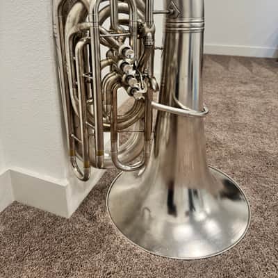 Custom Built Conn 56J Prototype CC Tuba — Nickel/Silver, 5 Valves — Local Only (Austin, TX) image 2
