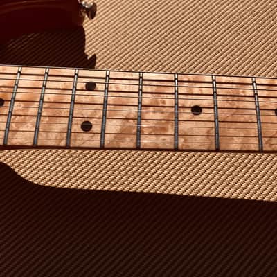 1997 Fender Custom Shop 1958 Stratocaster Dakota Red figured Birdseye neck image 11