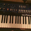 Korg PolySix with Full Kiwi Mod: Kiwi Overlay, Custom Bubinga Wood Enclosure, Keyboard Cover & Cable