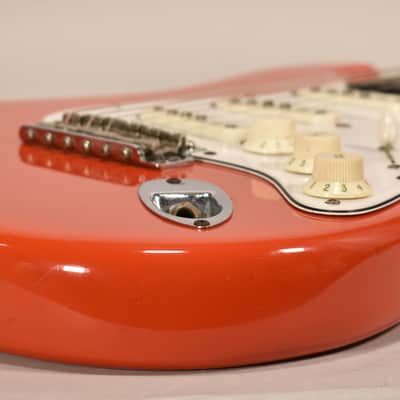 1982 Fender American Vintage Stratocaster '62 Reissue Fiesta Red Electric Guitar w/OHSC image 6