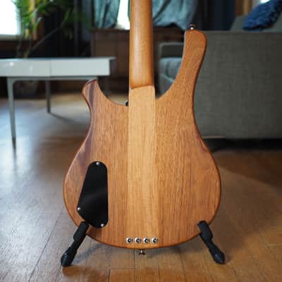 Serek Basses Sacramento 2017 - 34" Scale, Solid Body, Natural Mahogany image 6