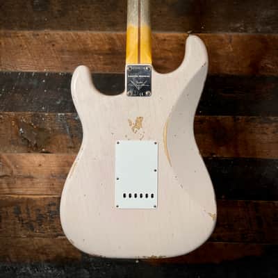 Fender Custom Shop 1955 Stratocaster Relic in White Blonde image 14