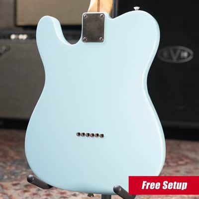 Fender 1969 Telecaster Electric Guitar Refinished Blue with Hardshell Case - Used image 2