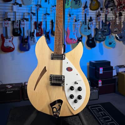 Rickenbacker 330/12 Mapleglo Semi-Hollow Electric Guitar, with Ric Case, 001 image 5