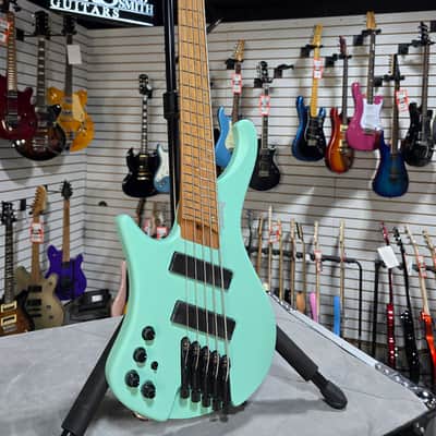 Ibanez Workshop EHB1005MS Left Handed Bass Guitar - Sea Foam Green Matte w/ Gig Bag + FREE Shipping #373 image 3