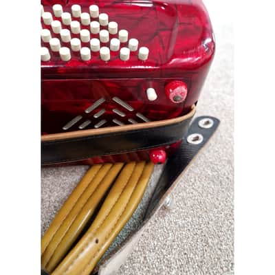 Marinucci 120 - Accordion - Red - Refurbished w/ Hard Case image 12