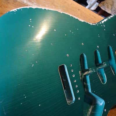 MJT STRATOCASTER RELIC BODY NITRO FINISHED IN SHERWOOD GREEN AGED 2022 image 6