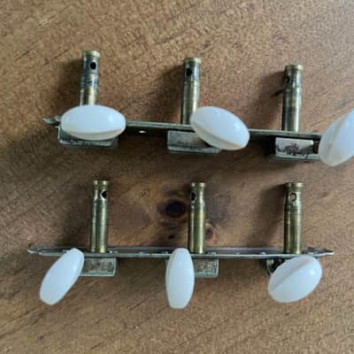 Kluson Deluxe Single Line -3 On-A-Side Vintage Tuning Machines 1950-1960 Nickel image 3