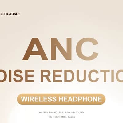 M12 Bluetooth Wireless Over-Ear Headphones with ANC Noise Cancellation, Long Battery Life image 5