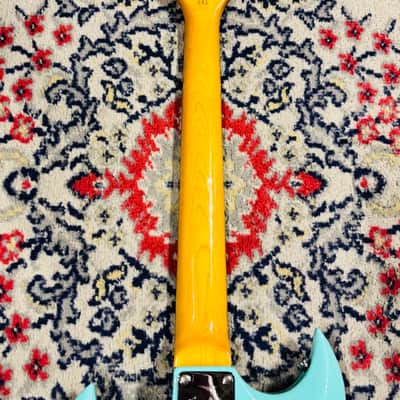 2015 Hagstrom RetroScape Series H-III - Limited Edition 50th Anniversary - Aged Sky Blue w/ Case image 9