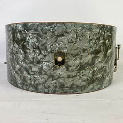 Leedy 6.5x14"Broadway Standard Snare Drum Black Diamond Pearl Vintage30s BDP 3py image 11