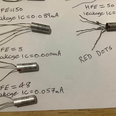 10 mullard Oc81 germanium transistors for fuzz build made in England image 3