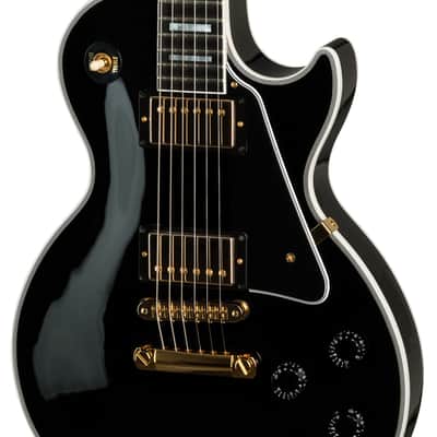 Gibson Custom Les Paul Custom with Ebony Fingerboard - Gloss Ebony Finish image 4