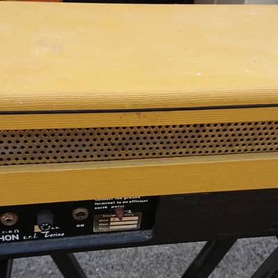 STEELPHON BA 805 Vintage Analog Italian Rare Amp Head Yellow '70 s image 4