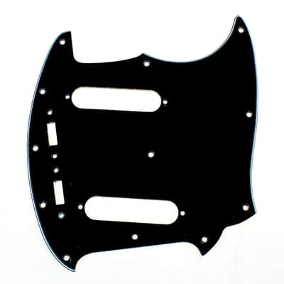 Replacment Pickguard For Mustang Classic Series style ,3ply Black image 1