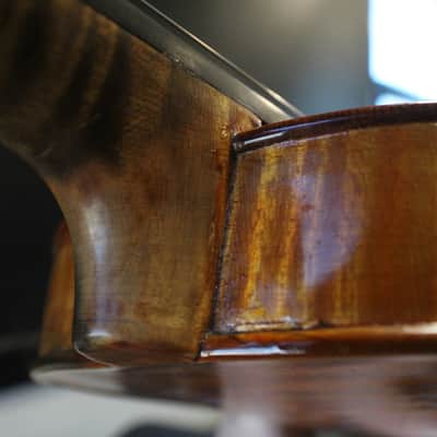 An Antique Antonius Stradivarius Nicolo Eberti Copy Full Size 4/4 Violin Bow & Case3 V image 13
