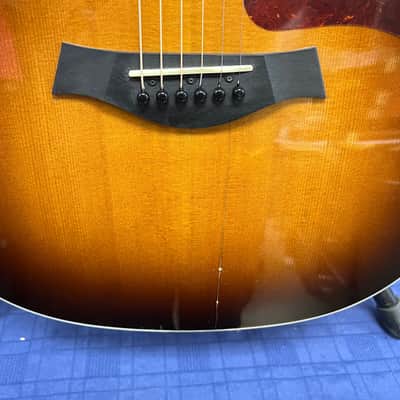 Used Taylor 214e-SB DLX Grand Auditorium Acoustic Electric Guitar Tobacco Sunburst with Case 2018 image 9