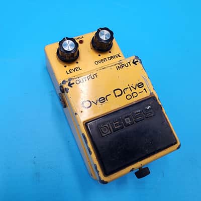 Rare 1980 Boss OD-1 Guitar Effect Pedal Overdrive Japan 9200 Long Dash JRC4558D image 6