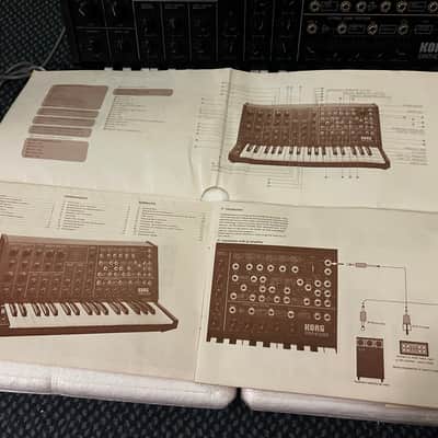 Korg MS-20 mk2 classic monosynth 1982 excellent condition in box with manuals and original leads image 18