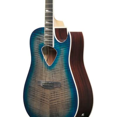 Ibanez ALT50FA ALT Acoustic Electric Guitar - Blue Doom Burst image 5