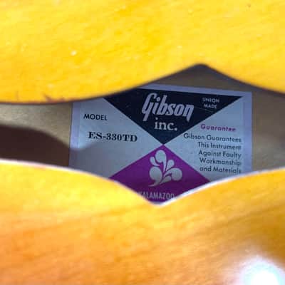 Gibson ES330TD made in USA in 1970 with hardshell case image 19