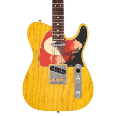 Fender Telecaster pickguard 8 mounting hole 3 Ply(W/B/W) - Japanese art Hokusai image 3