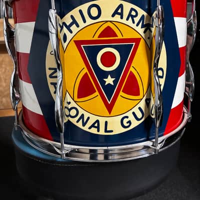 Vintage Rose-Morris "Clansman" 16x14 Marching Tenor Drum – Ohio Army National Guard (122nd Army Band) image 6