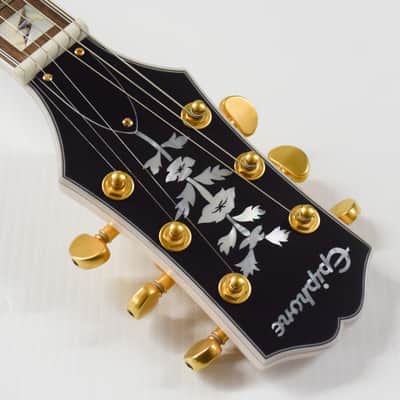 Epiphone Emily Wolfe "White Wolfe" Sheraton Semi-Hollow Electric Guitar - Aged Bone White image 8