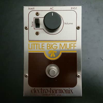 1970s - Op-Amp - Boxed - Vintage Electro-Harmonix Little Big Muff 1970s - Silver/Brown/Yellow image 5