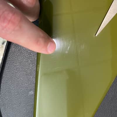 Video! 2019 Gibson Custom Shop Special Order '59 1959 Flying V Reissue Olive Drab Green image 11