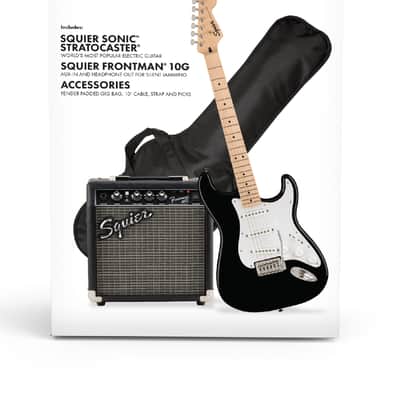 Fender Squier Sonic Stratocaster Pack - Black image 2