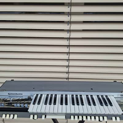 Farfisa Syntorchestra 37-Key String Synthesizer 1976 - Silver image 2