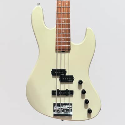 Sadowsky MetroExpress 21-Fret Verdine White Artist Line Morado Board 4-String Electric Bass Guitar - Olympic White image 1